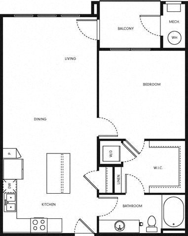A3 Floor Plan at Altitude 970, Kansas City