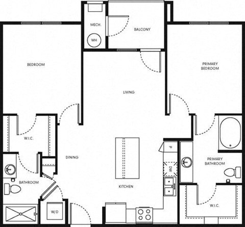 B1 Floor Plan at Altitude 970, Missouri, 64151