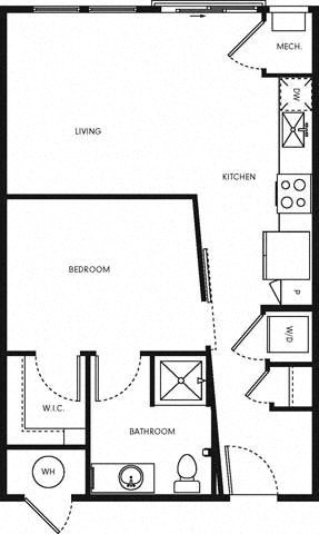 E1 Floor Plan at Altitude 970, Kansas City, 64151