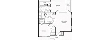 a schematic of a floor plan of a house