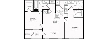floor plan photo of the preserve at 3707 in denton