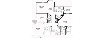 floor plan photo of the preserve at 3709 in denton