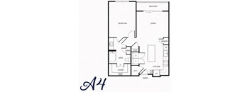 blueprint of a floor plan of a home with bedrooms and baths
