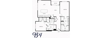 a blueprint of a floor plan of a house
