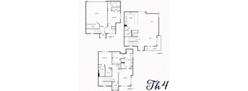 the 4th and 5th floor plans of a house