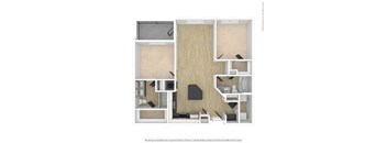 a floor plan of a two bedroom apartment