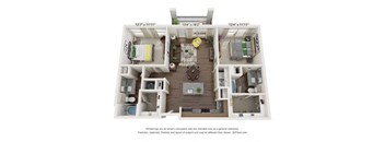 3 bedroom floor plan  the residences at