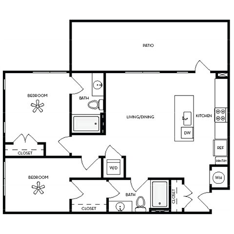 a floor plan of a 10000 sq ft apartment