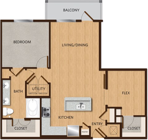 a floor plan of a home with a bedroom and a living room