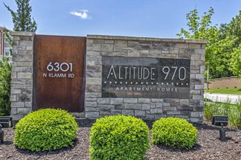 Altitude 970 monument sign