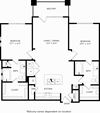 B1 Floor Plan Two-Bedroom Floor Plan B1 | Axis Kessler Park Apartments