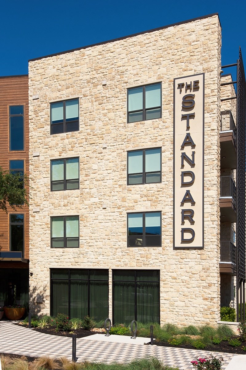 the building where the apartment is located