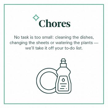 no task is too small cleaning the dishes changing the sheets or watering the plants