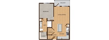 a floor plan of a home with a bedroom and a living room