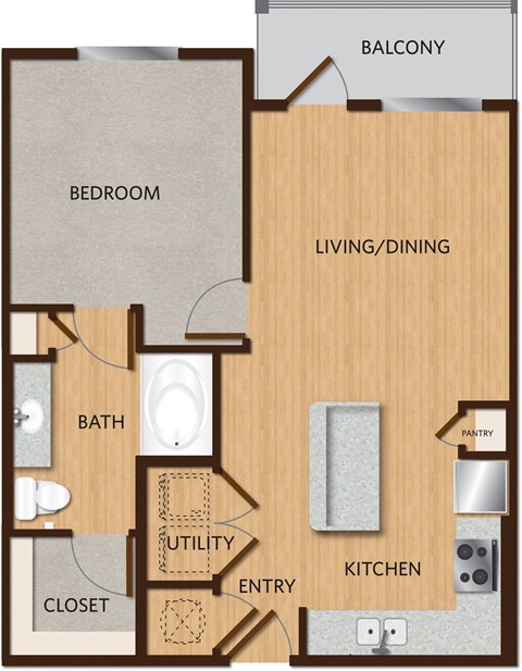 a floor plan of a home with a bedroom and a living room