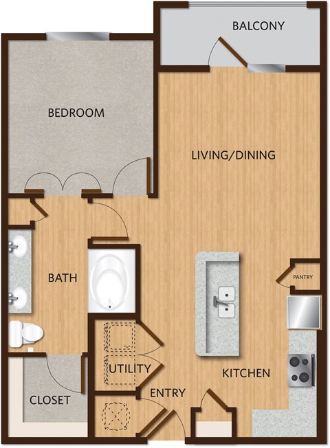 a floor plan of a home with a closet and a bathroom