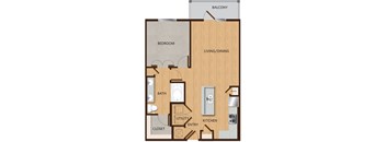 a floor plan of a room with a closet and a bathroom