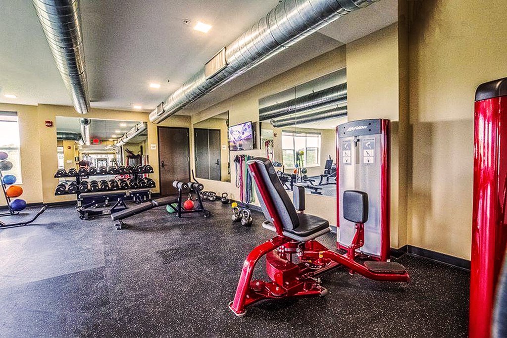 the gym at the apartments for rent