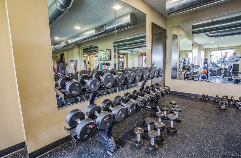 the gym at the apartments for rent