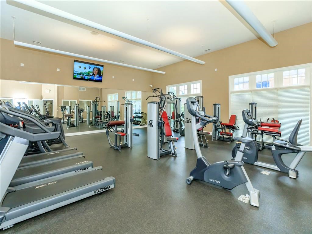the gym at the apartments for rent