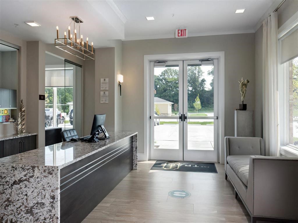the lobby or reception area at the inn at the presidio