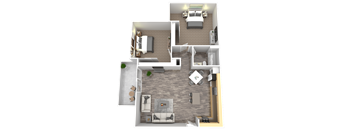 a floor plan of a two bedroom apartment