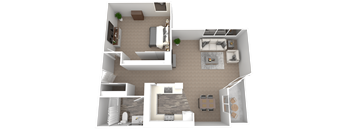 a floor plan of a two bedroom apartment