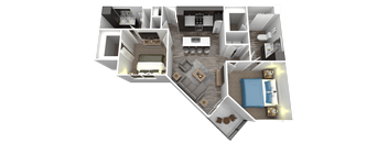 the venice apartment homes 1 bedroom floor plan