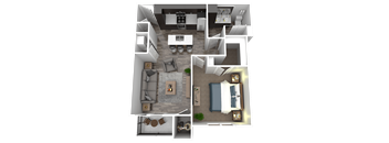 a floor plan of a two bedroom apartment