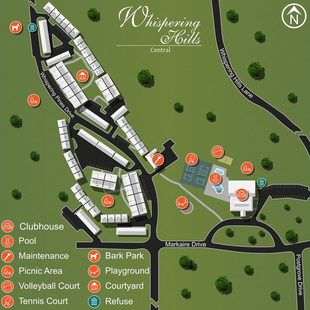 a site map of the whirling mills condo hotel site plan
