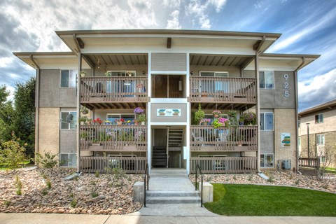 Building exterior at Village on Plum