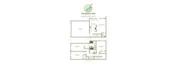 A floor plan for a 3 bedroom apartment sized at 1,470 sq. ft.