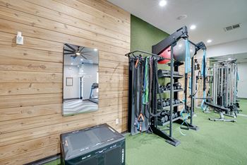 the gym at the callaway house austin  at Limestone Ranch, Lewisville, 75067