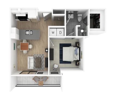 1 bed 1 bath at Everra Midtown Park Apartments, Texas, 75231