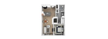 1 bed 1 bath E at Everra Midtown Park Apartments, Dallas