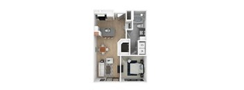 1 bed 1 bath A at Everra Midtown Park Apartments, Dallas, TX, 75231