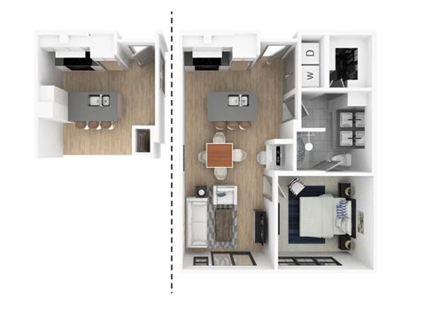 1 bed 1 bath C at Everra Midtown Park Apartments, Dallas 75231