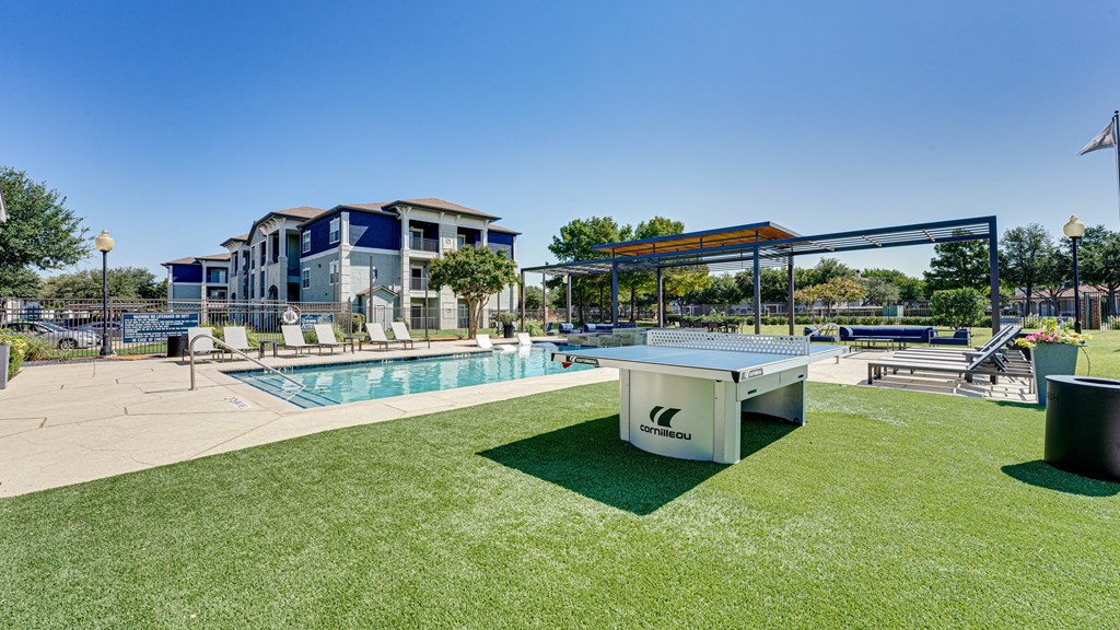 Outdoor Ping-Pong Table at Highland Luxury Living, Lewisville