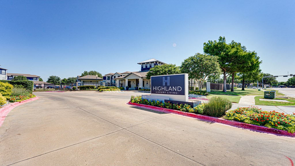 Property Signage at Highland Luxury Living, Lewisville, TX, 75067