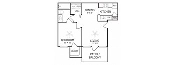 A1 Floor Plan at Mason, McKinney, TX, 75069