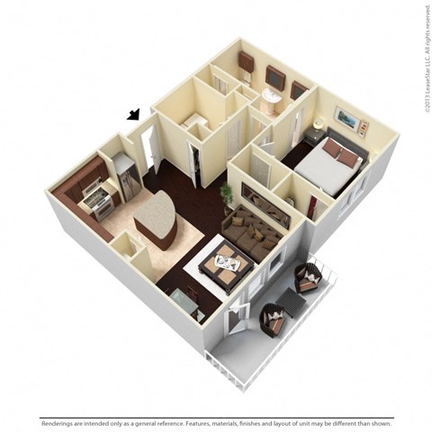 A2 Floor Plan at Vine + Vail, Grapevine, Texas