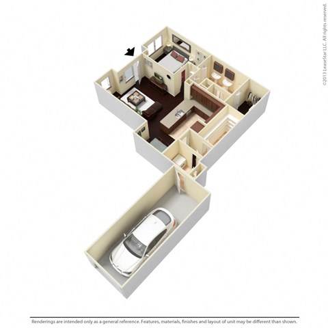 A2TH Floor Plan at Vine + Vail, Grapevine