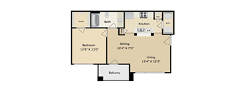 Alamo Floor Plan   at The Brazos, Texas