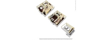 B1TH Floor Plan at Vine + Vail, Grapevine, Texas