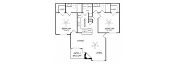 B1 Floor Plan at Mason, McKinney, 75069