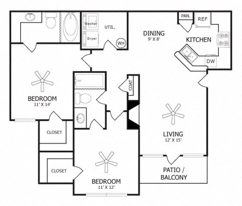 B2 Floor Plan at Mason, McKinney, Texas