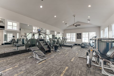 Well Equipped Gym at The Brazos, Dallas, TX