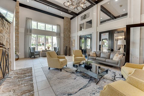 Community Clubroom at The Brazos, Dallas, Texas