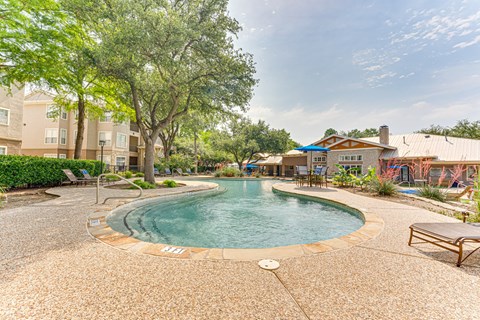 Pool With Sundecks at The Brazos, Dallas, Texas