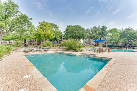 Blue Cool Pool at The Brazos, Texas